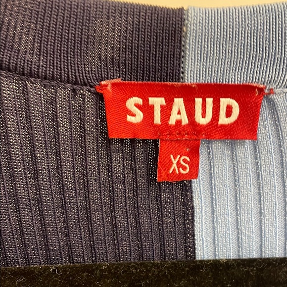 Staud Two-Tone Ribbed Cardigan - Picture 5 of 5